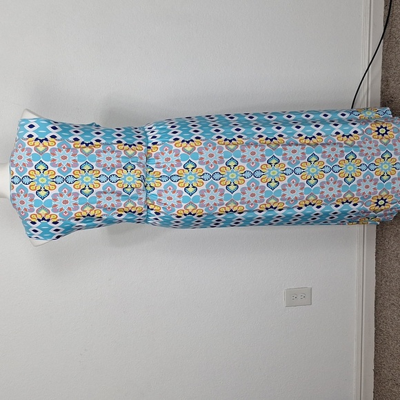 Ruby Rd. Patio Placement Printed Venezia Boho Coastal Relaxed Fit Maxi Dress-1X - Picture 8 of 14